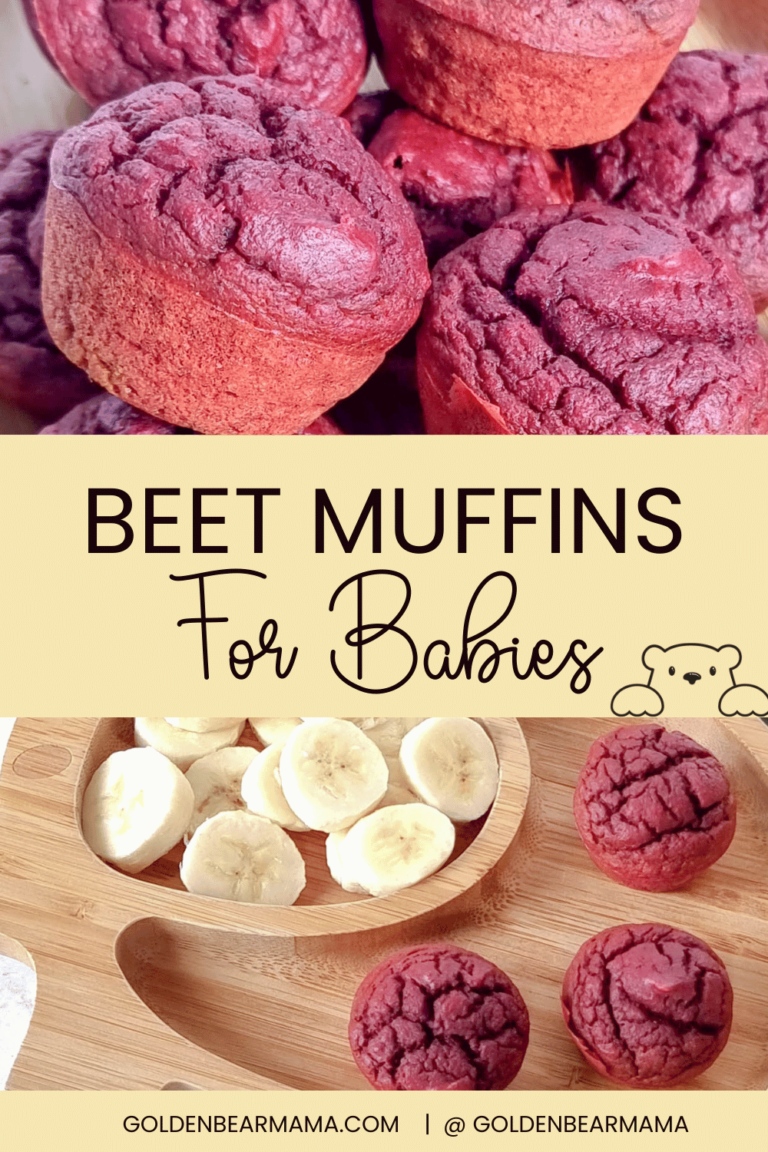 Healthy Beet Muffins for Babies Golden Bear Mama
