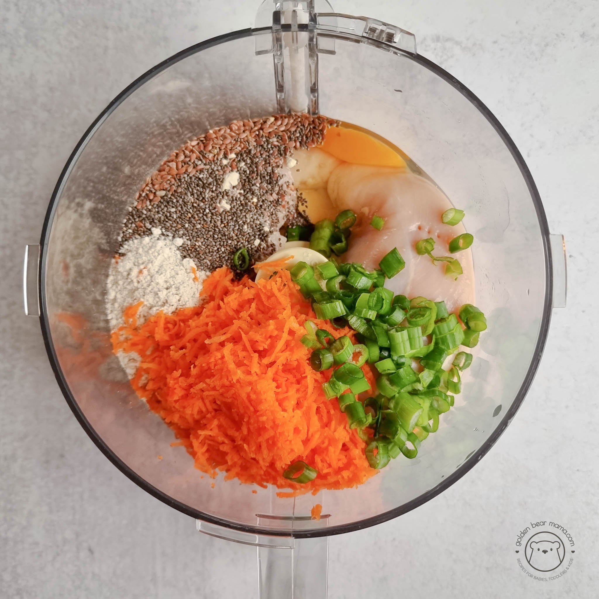 Easy Chicken Patties for Babies (with Veggie) Golden Bear Mama