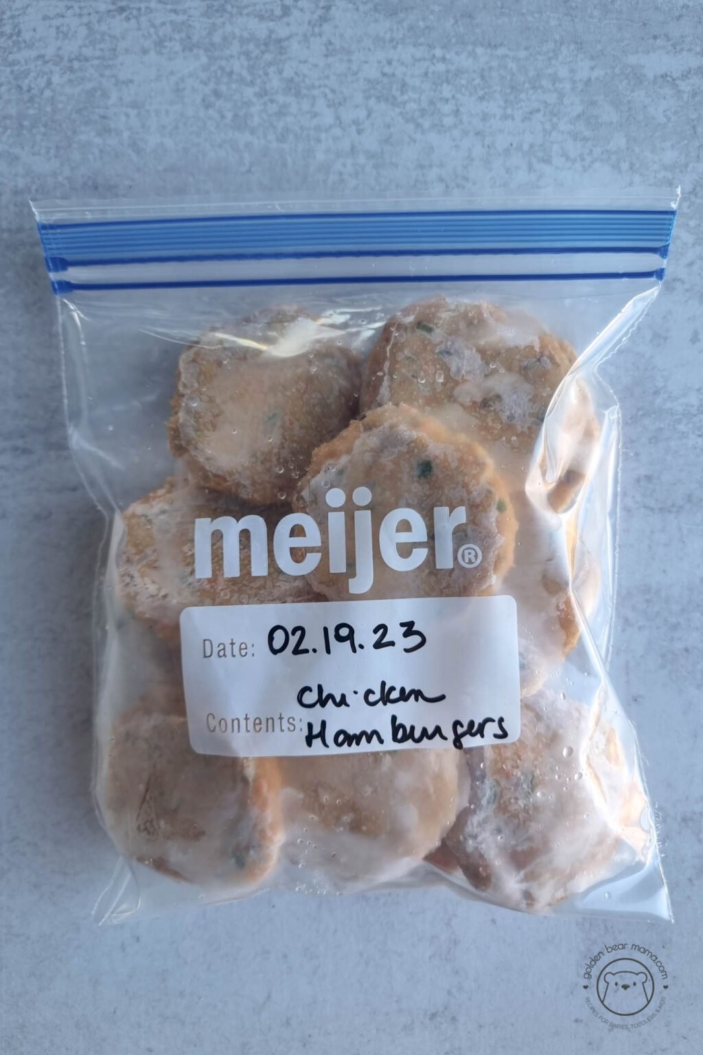 Easy Chicken Patties for Babies (with Veggie) Golden Bear Mama