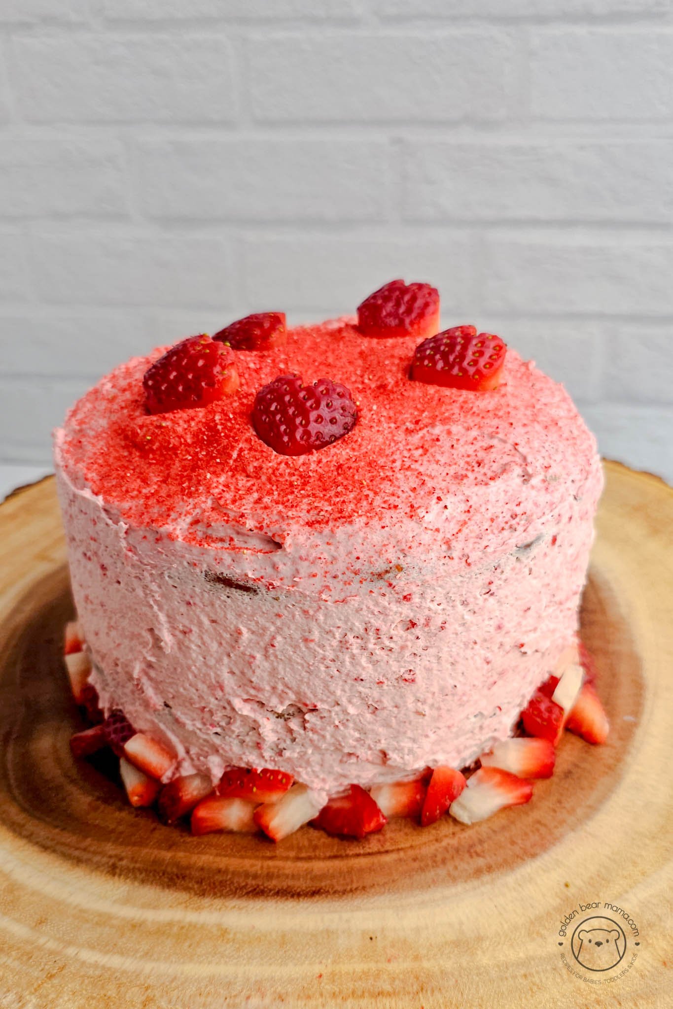 Pink smash cake1