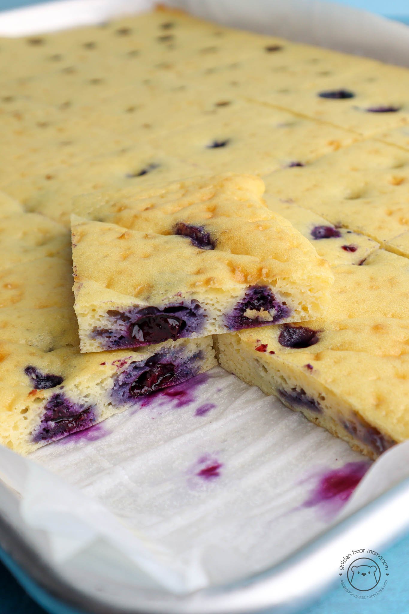 blueberry sheet pancake