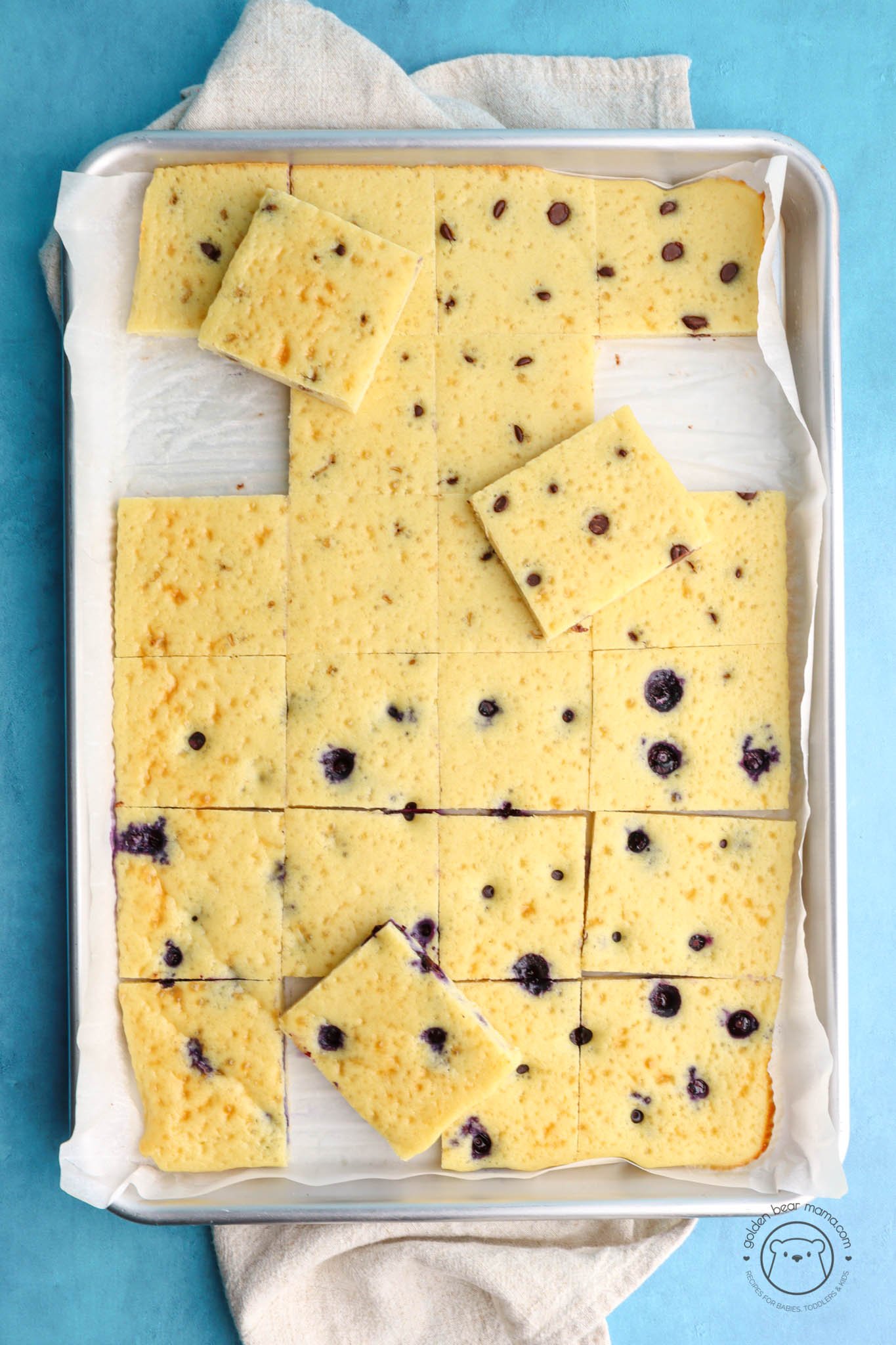 sheet pancake top view