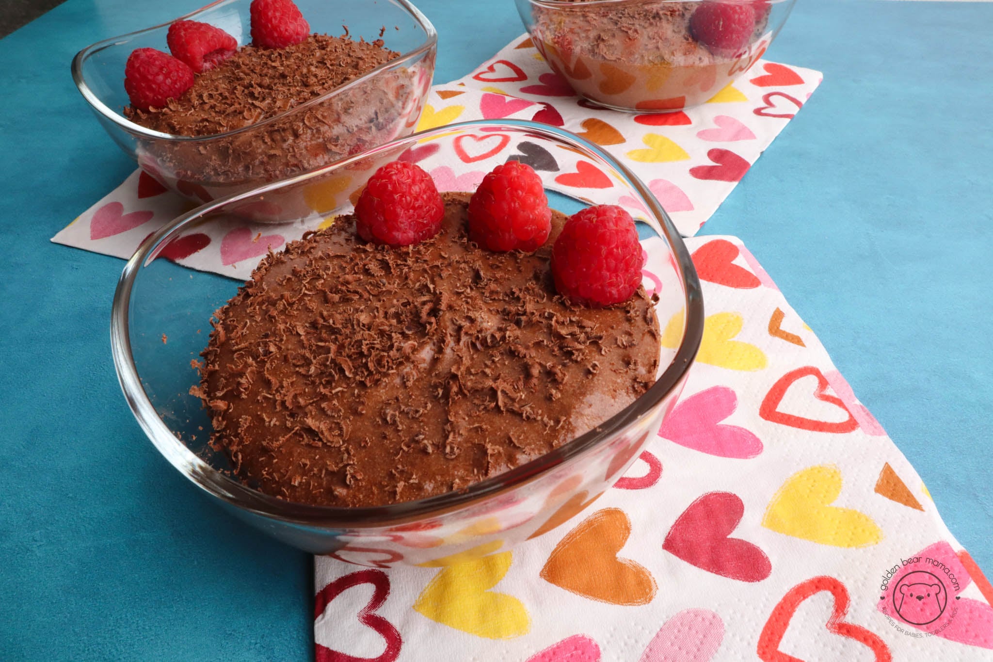 3 single mousse cups