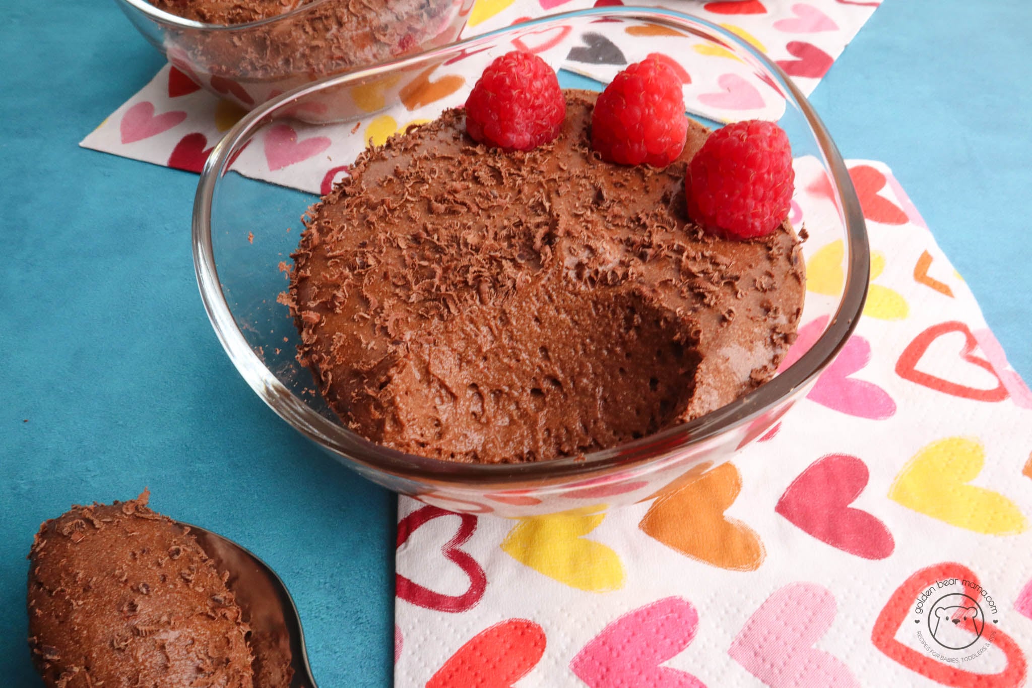 Aerated mousse with raspberries